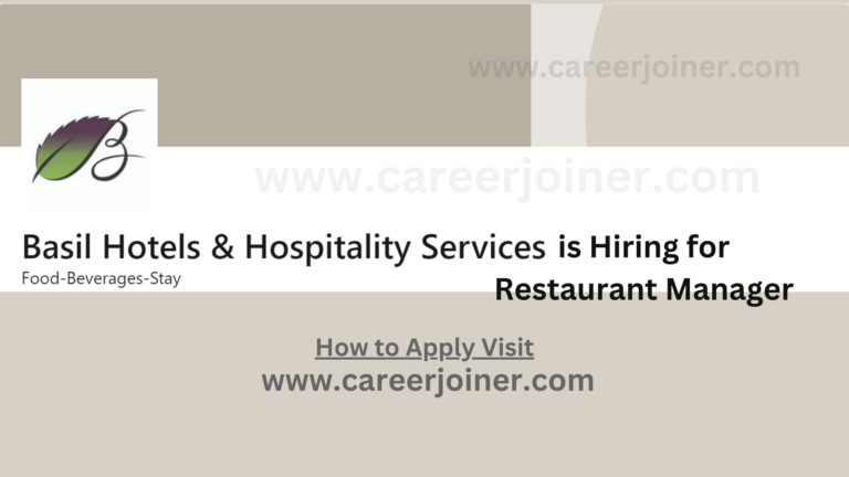 Restaurant Manager at Basil Hotels