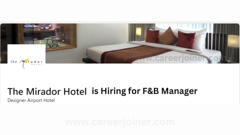 Job Opening The Mirador Hotel Designer Airport Hotel